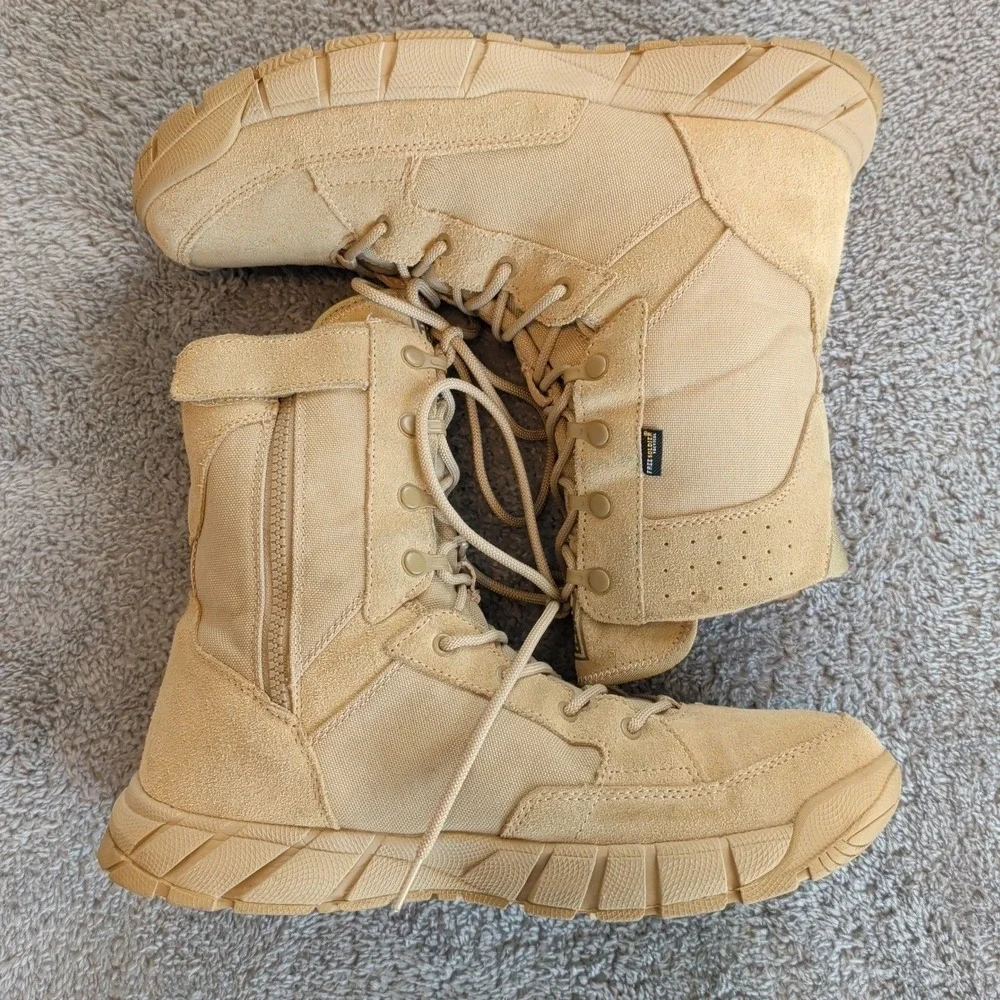 Free Soldier Tactical Mens Tan Work Boots ACC0014 Curdura Fabric 8